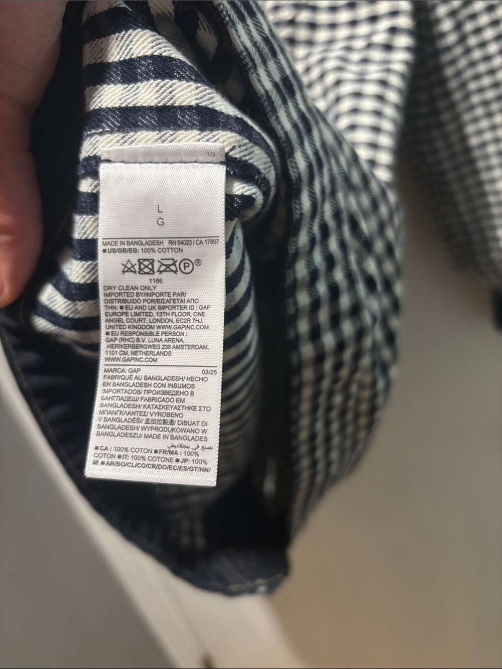 Gap x Doen gingham denim barn jacket - Picture 3 of 6